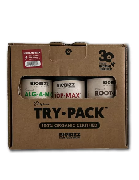 BioBizz Try-Pack Stimulant - Kit de stimulants organiques pour une croissance et une floraison vigoureuses