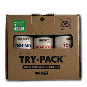 BioBizz Try-Pack Outdoor - Kit d'engrais organiques pour la culture en plein air
