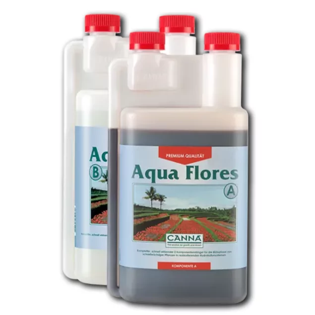 CANNA Aqua Flores A+B - Engrais de floraison de haute qualité pour l'hydroculture