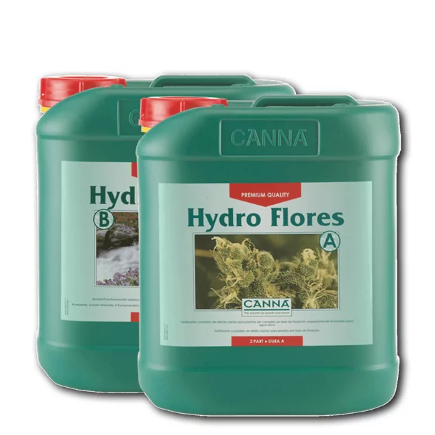 Canna Hydro Flores 10L A+B HW - Blütedünger für hartes Wasser in Hydroponiksystemen