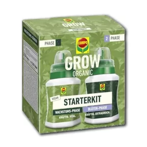COMPO Grow Organic Duopack startersset - complete biologische set voor het kweken en verzorgen van planten