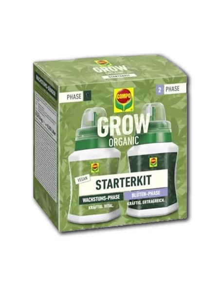 COMPO Grow Organic Duopack Starterkit - Kit biologique complet pour la culture et le développement des plantes