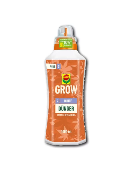 COMPO Grow Engrais de floraison 1L - Engrais liquide pour une floraison vigoureuse