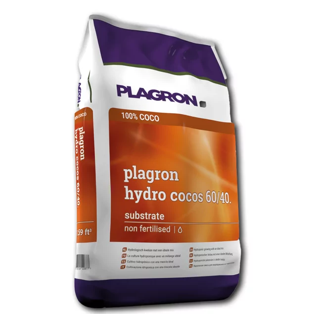 Plagron Hydro Cocos 60/40 45L - Mélange optimal pour la croissance des racines et l'apport de nutriments