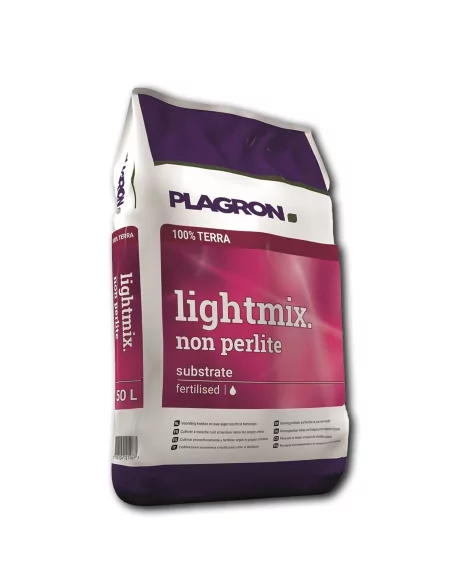 Plagron Light Mix sans perlite 50L - Terreau légèrement fertilisé pour une croissance contrôlée