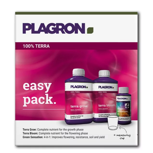 Plagron Easy Pack 100% Terra - Komplettset für einfaches Pflanzenwachstum