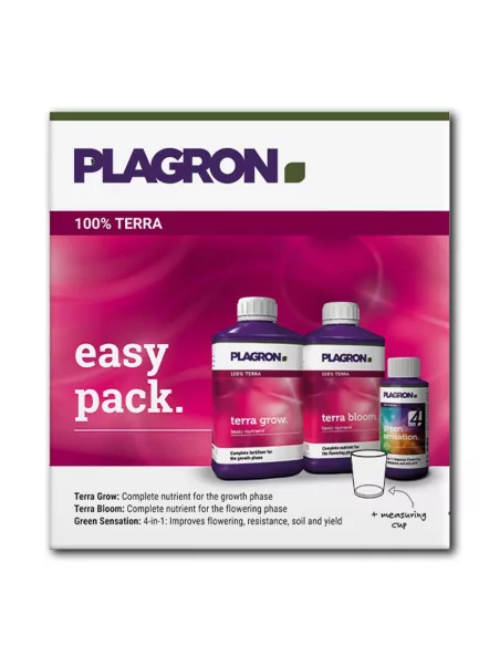 Plagron Easy Pack 100% Terra - Komplettset für einfaches Pflanzenwachstum