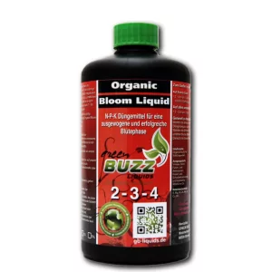Green Buzz Nutrients Organic Bloom Liquid - organické hnojivo pro silné květy