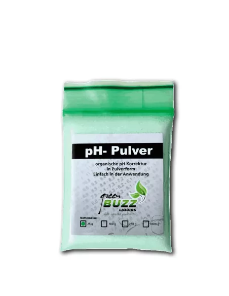 Green Buzz Nutrients pH Powder - Abaisseur de pH organique pour une absorption optimale des nutriments