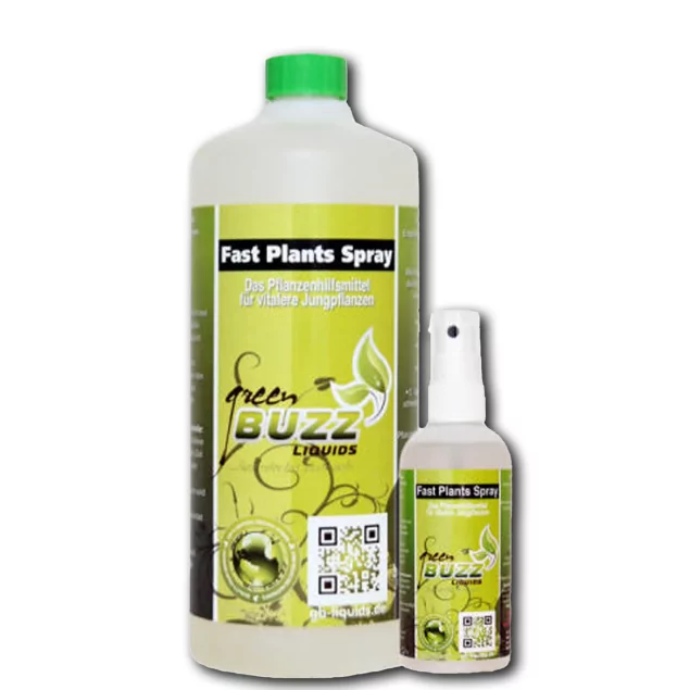 Green Buzz Nutrients Fast Plants Spray - Spray organique pour une croissance et un développement rapides des plantes
