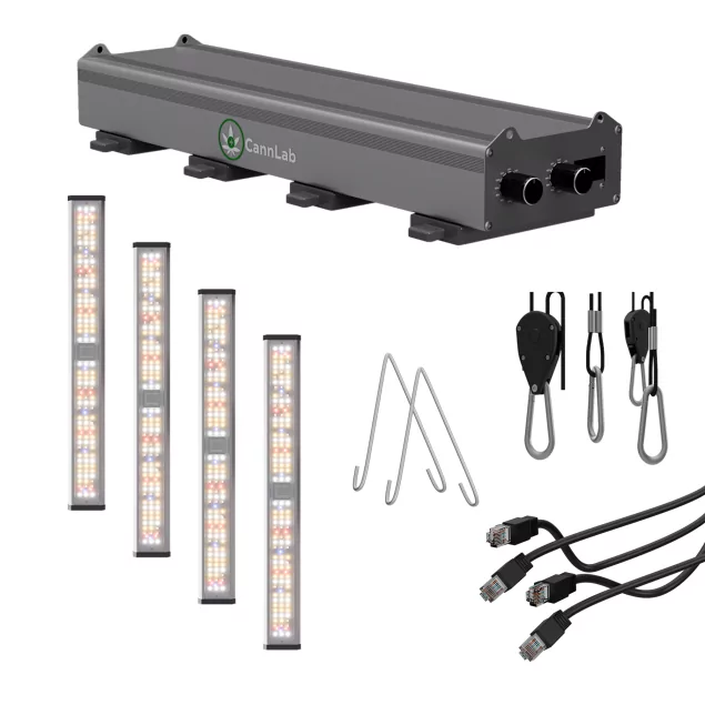 Cannlab LED Grow Lampe 240W + UV30W - spectre complet, Samsung & Osram, contrôleur