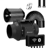 Cannlab IQ-4 Inline Fan Kit - 4" EC motor, activated carbon filter & WiFi controller for grow tents