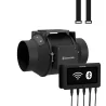 Kit de ventilador en línea Cannlab IQ-4 - motor EC de 4", filtro de carbón activado y controlador WiFi para tiendas de cultivo
