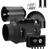 Kit de ventilador en línea Cannlab IQ-6 - motor EC de 6", filtro de carbón activado, ventilador de pinza y controlador WiFi para