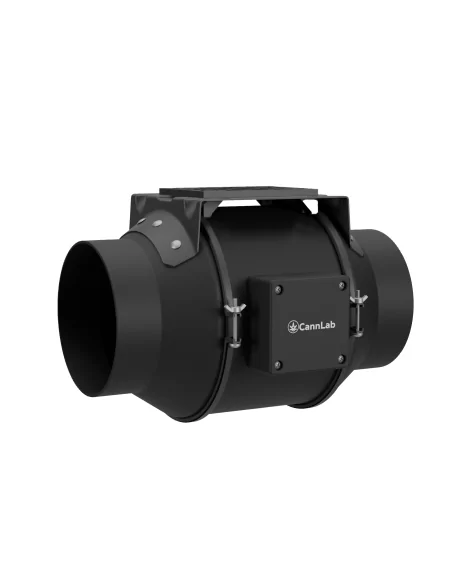 Cannlab IQ-6 Inline Fan Kit - 6" EC motor, actief koolstoffilter, klemventilator & WiFi-controller voor kweektenten