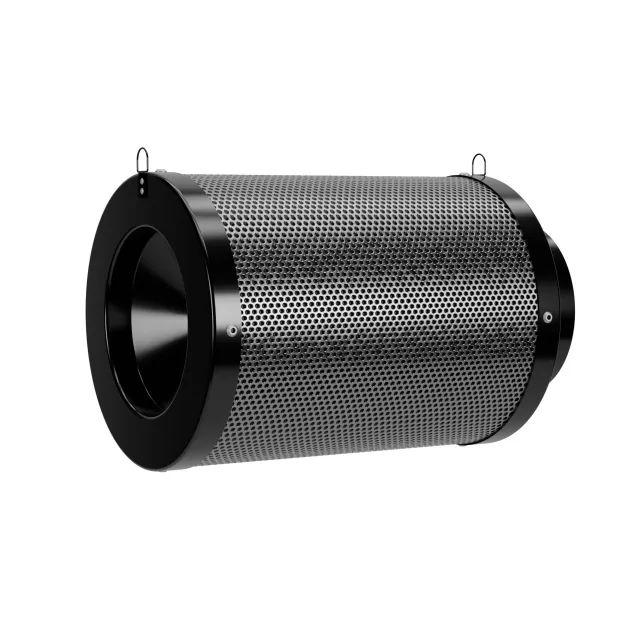 Kit de ventilador en línea Cannlab IQ-6 - motor EC de 6", filtro de carbón activado, ventilador de pinza y controlador WiFi para