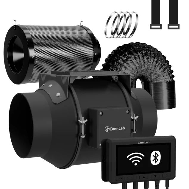 Cannlab Pro60 Grow Kit - Complete set with grow box 120×120, IQ-6 ventilation & accessories for professionals