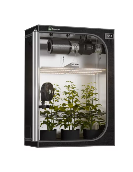 Kompletní sada pěstebního boxu Cannlab Pro40 - 140 × 70 × 200 cm, LED 320W, ventilace