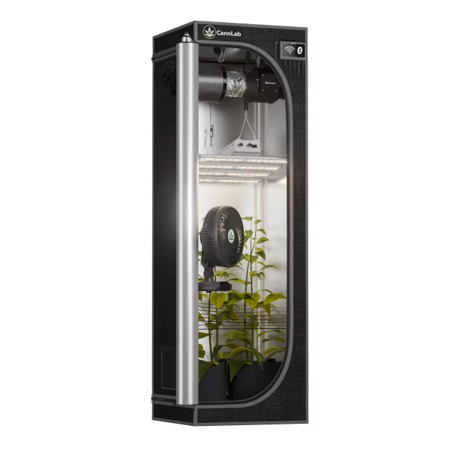 Cannlab Pro20 Grow Kit - Kit complet : boîte de culture 60×60, LED 240W + UV, kit d'aération & accessoires
