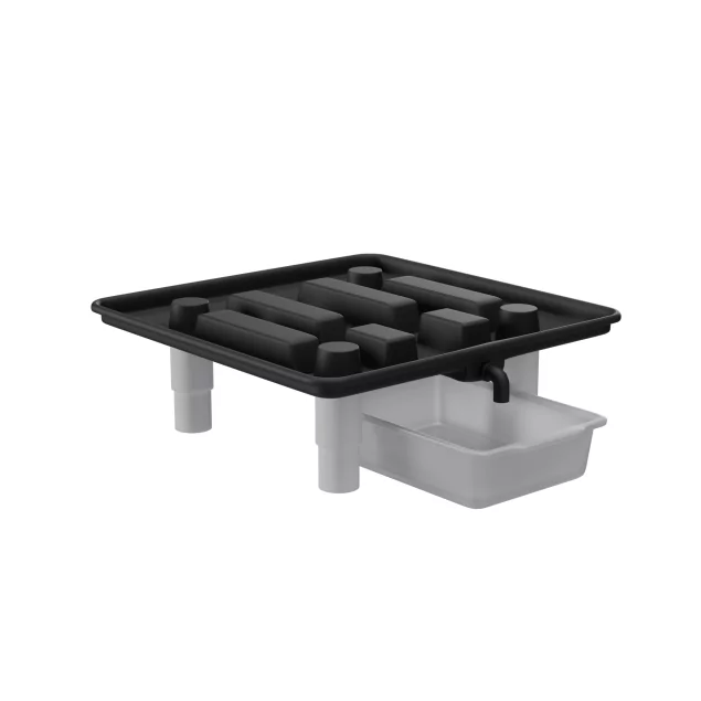 Cannlab Afdruiprek 39 x 39 cm met lekbak & slangaansluiting