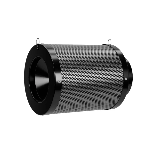 Cannlab IQ-4 Lüftungsset + Clip-Ventilator – 4” EC Inline-Ventilator mit WiFi-Controller & Aktivkohlefilter – Smart-Kit