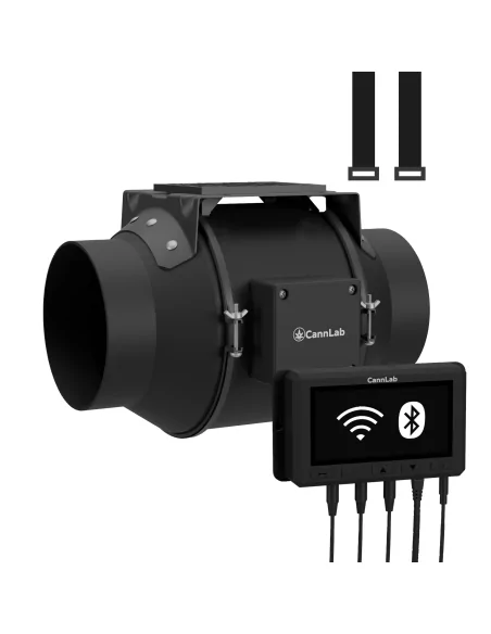 Ventilační sada Cannlab IQ-6 + ventilátor s klipem - 6" EC ventilátor, filtr s aktivním uhlím a WiFi ovladač