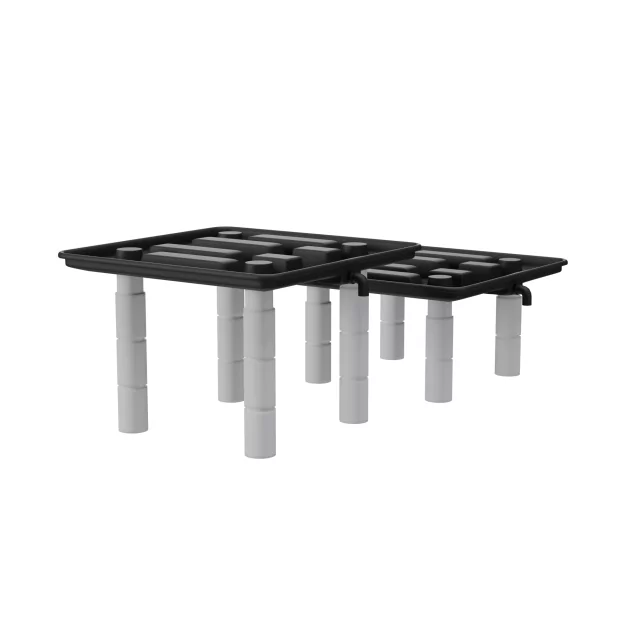 Cannlab Drain égouttoir 39 x 39 cm avec bac de récupération & raccord de tuyau