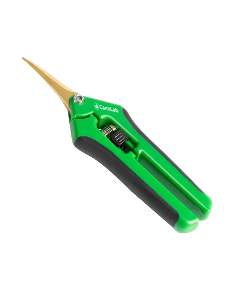 Cannlab Cut - Precision scissors 16.7 cm, stainless steel & titanium coating, ergonomic, green