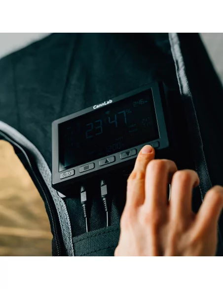 Kit de ventilation en ligne Cannlab IQ-6 - Moteur EC 6", filtre à charbon actif, ventilateur à clipser & contrôleur WiFi pour te