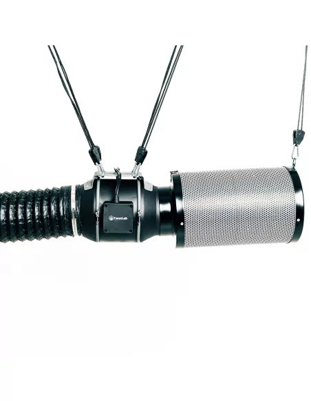 Cannlab IQ-6 Inline Fan Kit - 6" EC motor, activated carbon filter, clip fan & WiFi controller for grow tents