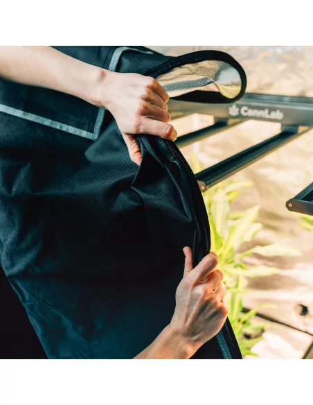 Cannlab Growbox 140x70x200 cm - Tente de culture intérieure 2000D Oxford & Mylar - Pour 4 plantes