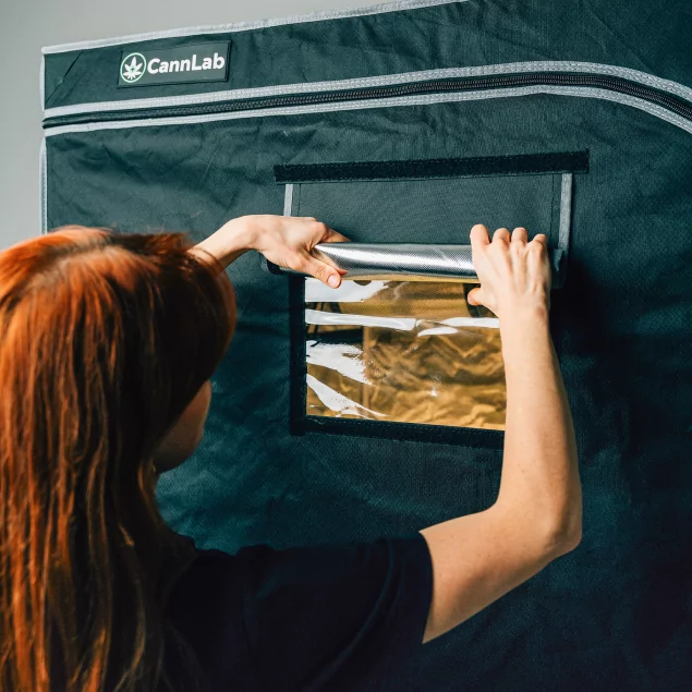 Cannlab Growbox 120x120x200 cm - Tente de culture intérieure 2000D Oxford & Mylar - Pour 6 plantes